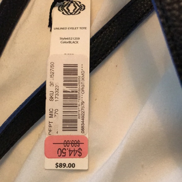 Kate Landry navy unlined TOTE bag NWT - Picture 11 of 11